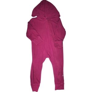 Kyte Baby Jumpsuit Hooded Long-sleeve Fuchsia Baby 12-18 Months